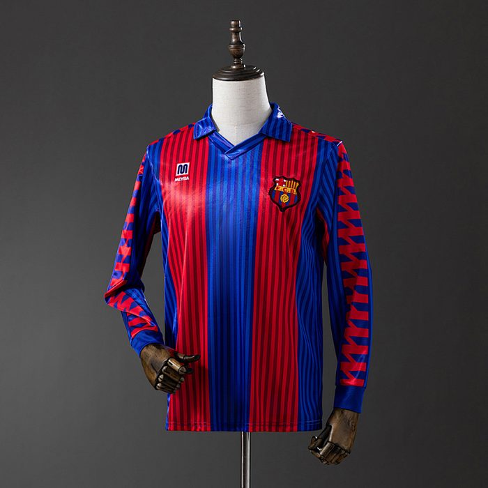 Barcelona 1992 Home Long Sleeve Retro Jersey S-XXL