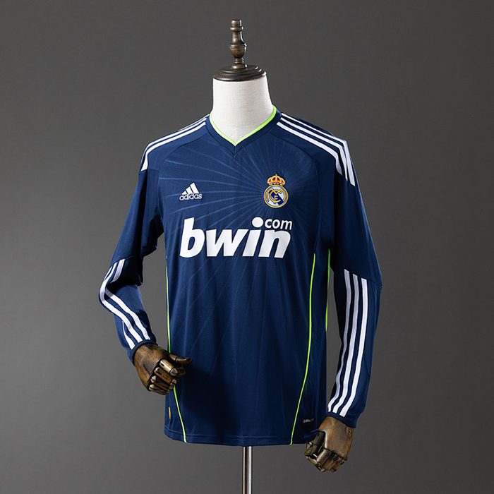 Real Madrid 10/11 Away Long Sleeve Retro Jersey S-XXL