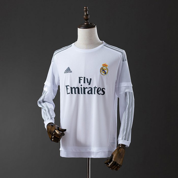 Real Madrid 15/16 Home Long Sleeve Retro Jersey S-XXL