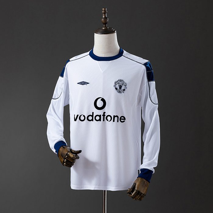 M-U 00/01 Away Long Sleeve Retro Jersey S-XXL