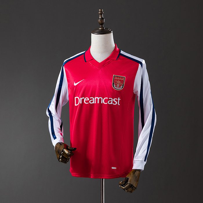 Arsenal 01/02 Home Long Sleeve Retro Jersey S-XXL