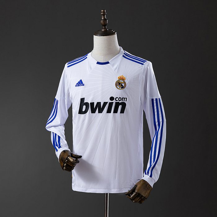 Real Madrid 10/11 Home Long Sleeve Retro Jersey S-XXL