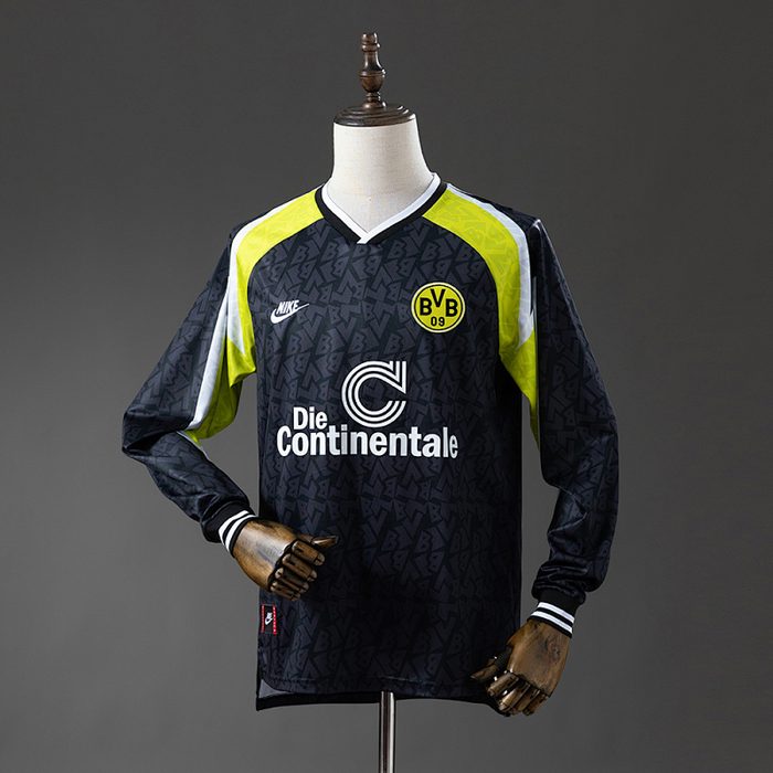 Dortmund 95/96 Away Long Sleeve Retro Jersey S-XXL