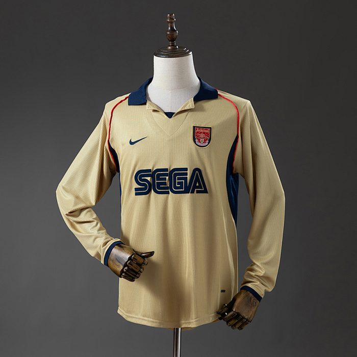Arsenal 01/02 Away long sleeve Retro Jersey S-XXL