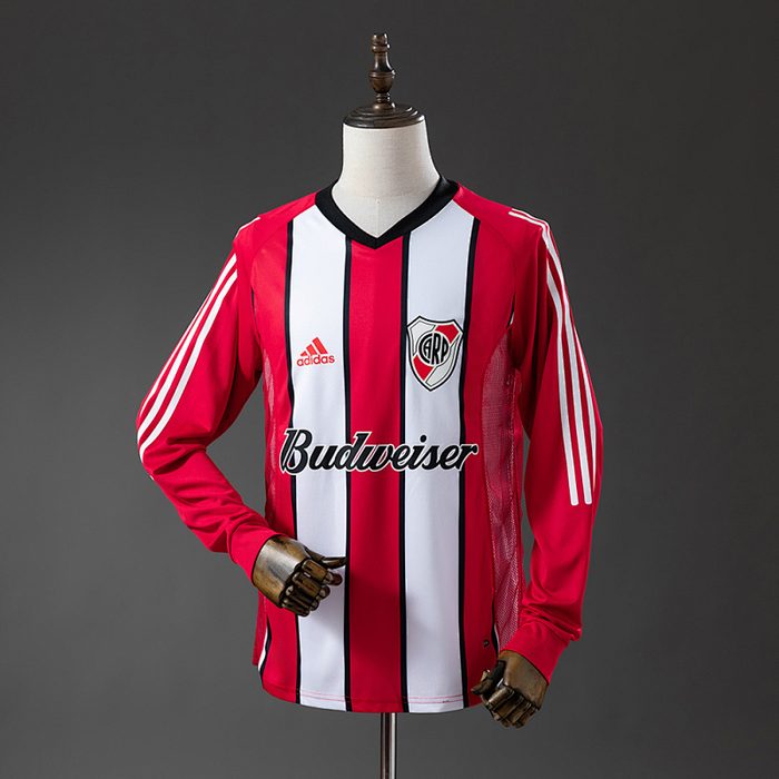 River Plate 03/04 Away Long Sleeve Retro Jersey S-XXL