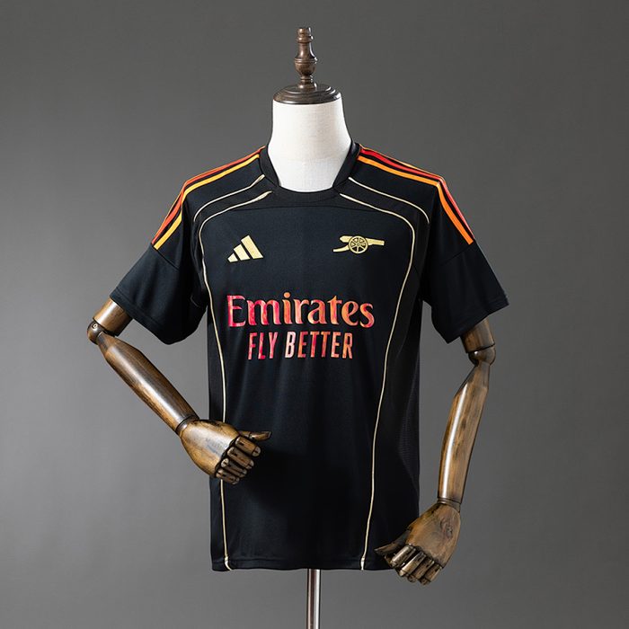 Arsenal 25/26 Retro-style collaboration - Black Jersey S-4XL