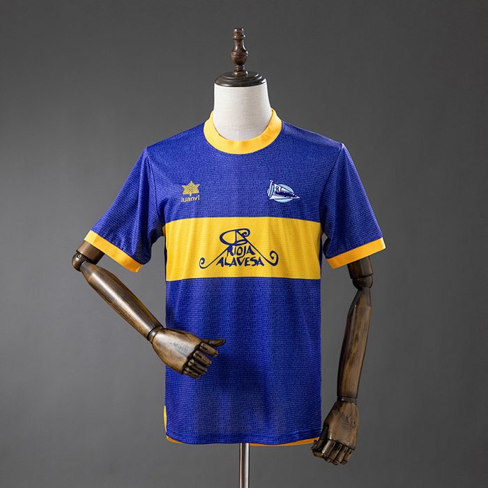 Deportivo Alavés 00/01 Home (UEFA Champions League Final Edition) Retro Jersey S-XXL