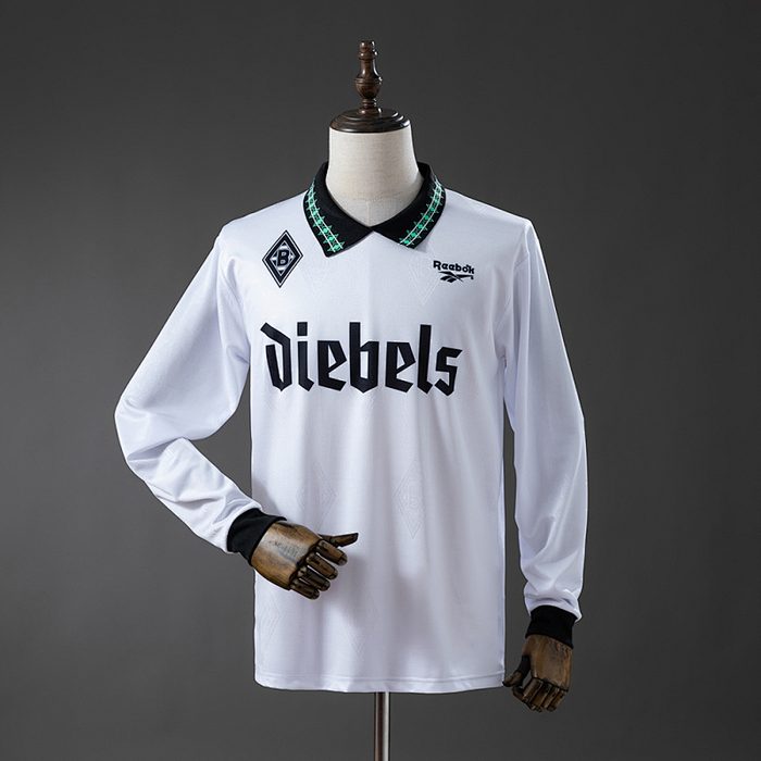 Borussia Monchengladbach 95/96 Home Long-Sleeve Retro Jersey S-XXL