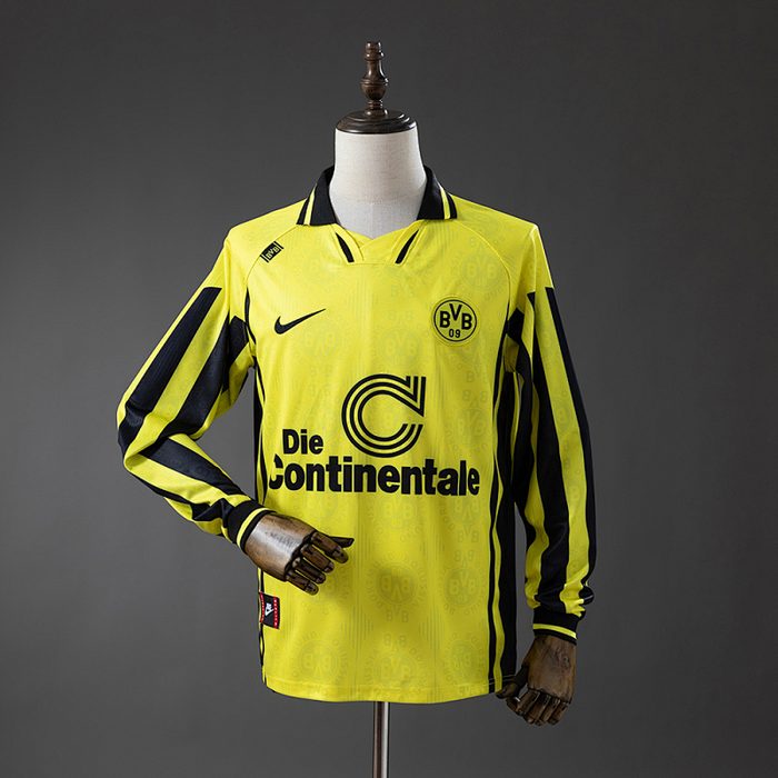 Dortmund 96/97 Home Long-Sleeve Retro Jersey S-XXL