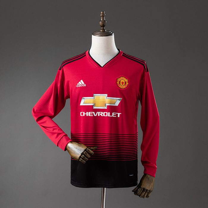 M-U 1819 Home Long-Sleeve Retro Jersey S-XXL