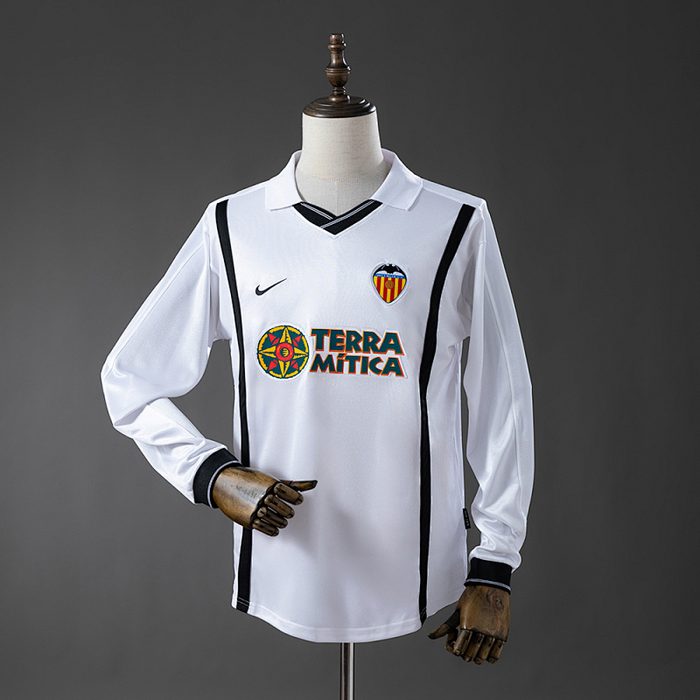Valencia 00/01 Retro Long-Sleeve Jersey S-XXL