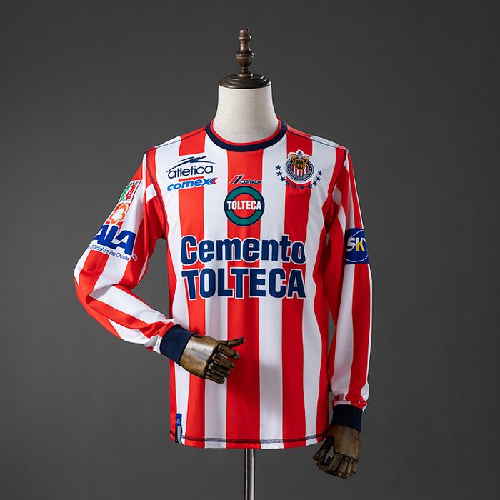 Chivas de Guadalajara 02/03 Home Long-sleeved Retro Jersey S-XXL