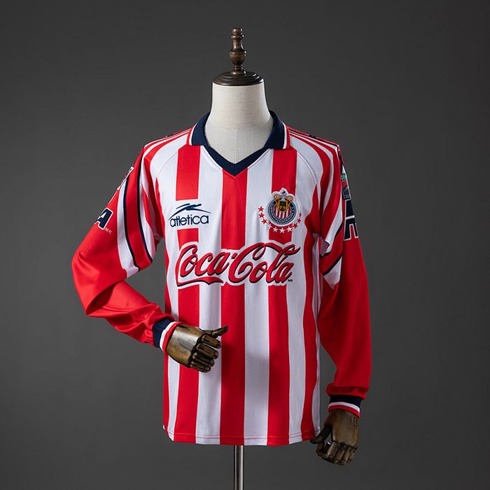 Chivas Guadalajara 98/99 Home Long-Sleeve Retro Jersey S-XXL