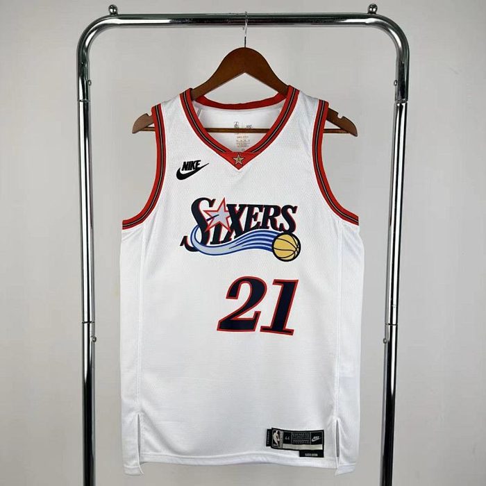 26/27 76ers Retro Branco #21 Embiid
