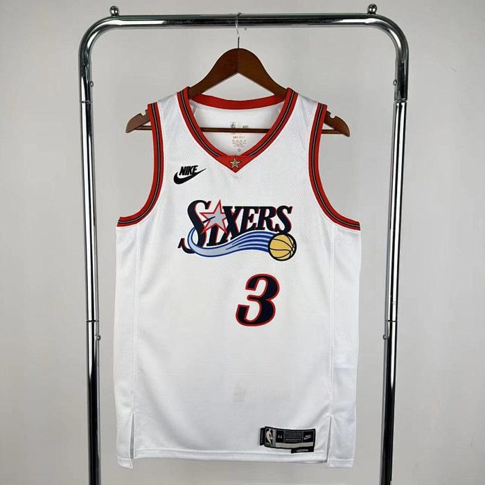 26/27 76ers Retro Branco #3 Iverson