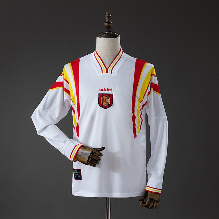 Spain 1996 Away Retro Long Sleeve Jersey S-XXL