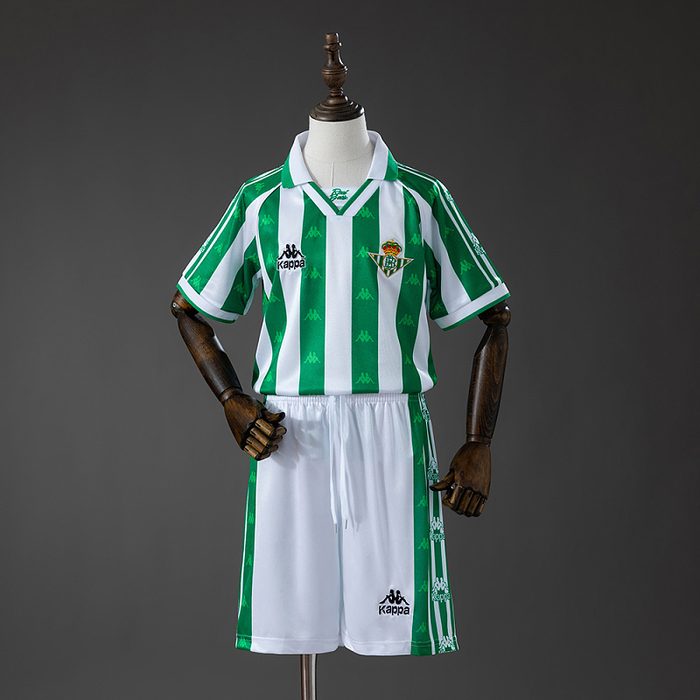 Real Betis 95/97 Home Retro Kids Kit Jersey SIZE 16-28