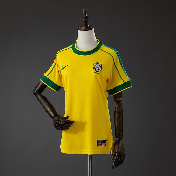 Brazil 1998 Home Women's Retro Jersey S-XXL