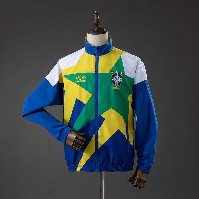 Brazil 92/94 Track Jacket Retro Windbreaker S-XXL