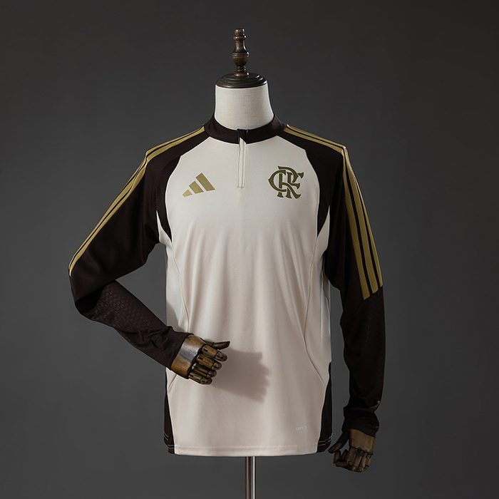 Flamengo 26/27 Long Sleeved Training uniform Apricot S-XXL