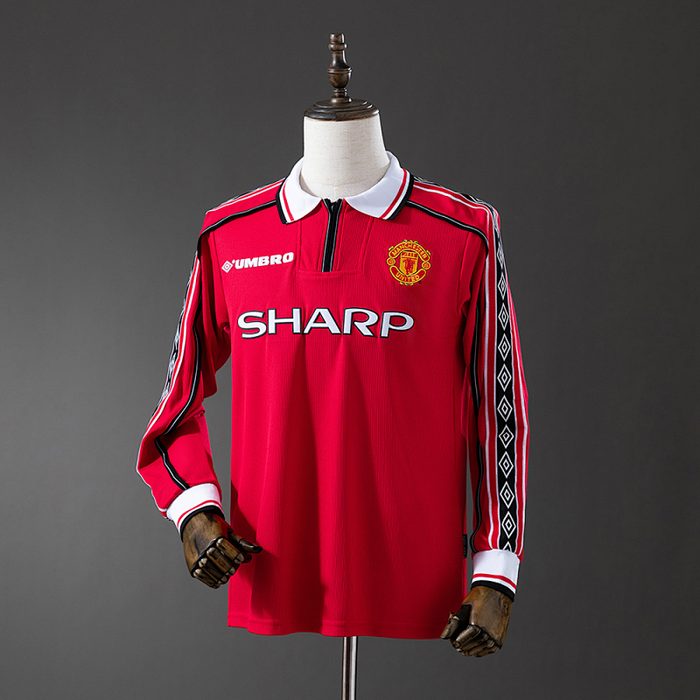 Retro long-sleeved 98/99 M-U home S-XXL