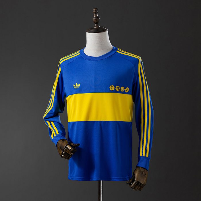 Retro Long sleeve 1981 Boca Juniors home S-XXL